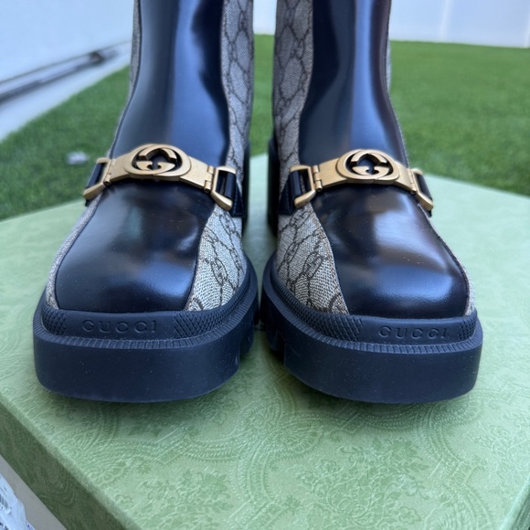 Gucci Women's Black and Tan Boots - Picture 6 of 16